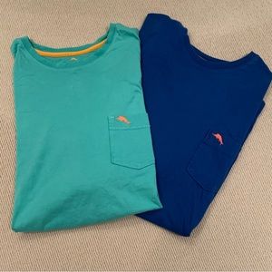 2 Tommy Bahama pocket t shirts xl